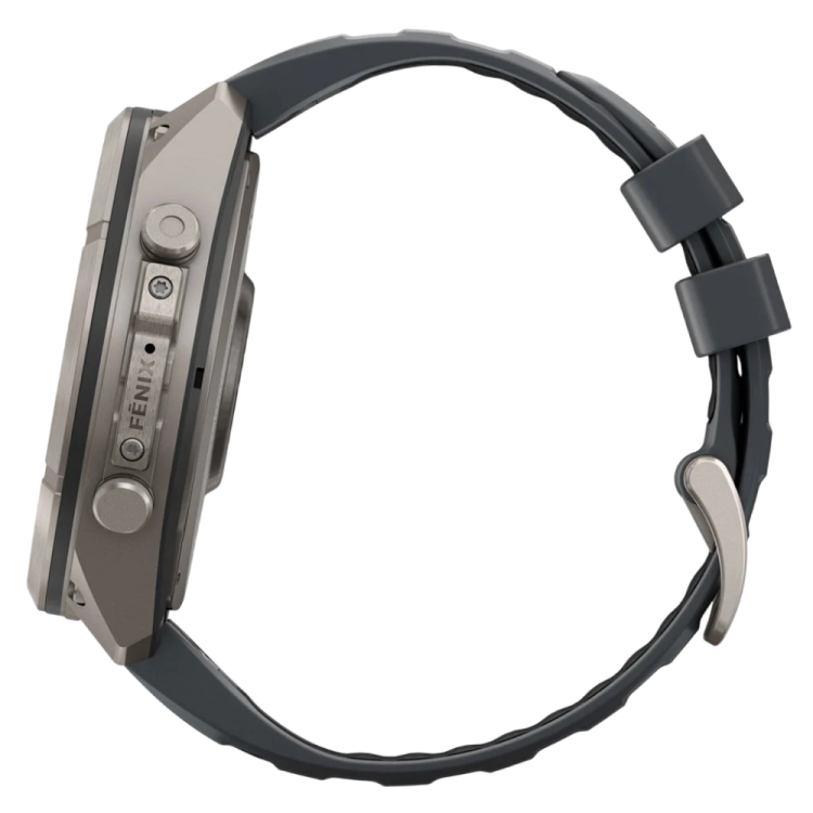 Garmin Fenix 9 Pro 51mm LTE AMOLED Sapphire Titanium with Graphite/Black Silicone Band (010-04337-20/21)
