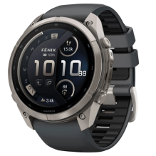 Garmin Fenix 9 Pro 51mm LTE AMOLED Sapphire Titanium with Graphite/Black Silicone Band (010-04337-20/21)