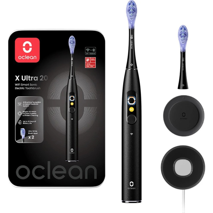 Електрична зубна щітка Oclean X Ultra 20 Electric Toothbrush Black (6970810557121)