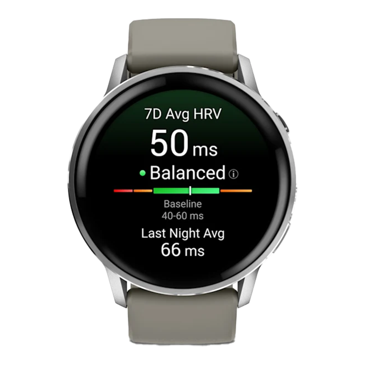 Garmin Venu 4 45mm Silver with Silver Gray Silicone Band (010-03014-01)