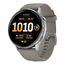 Garmin Venu 4 45mm Silver with Silver Gray Silicone Band (010-03014-01)