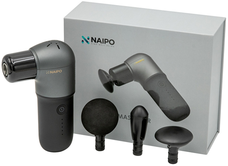 Перкусійний масажер Naipo (Black) (MGPC-002)
