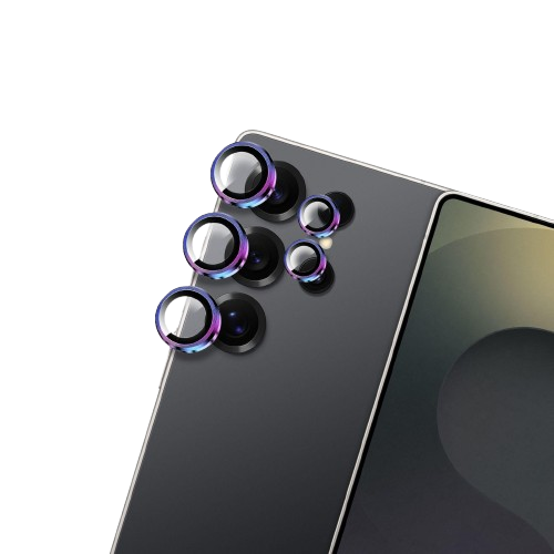 Захисне скло Monblan для камери Samsung S25 Ultra Metal Ring Series (Rainbow)