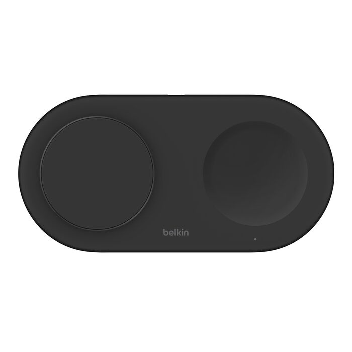 Безпровідна зарядка Belkin 2в1 15Вт Pad Qi2 Black (WIZ021VFBK)
