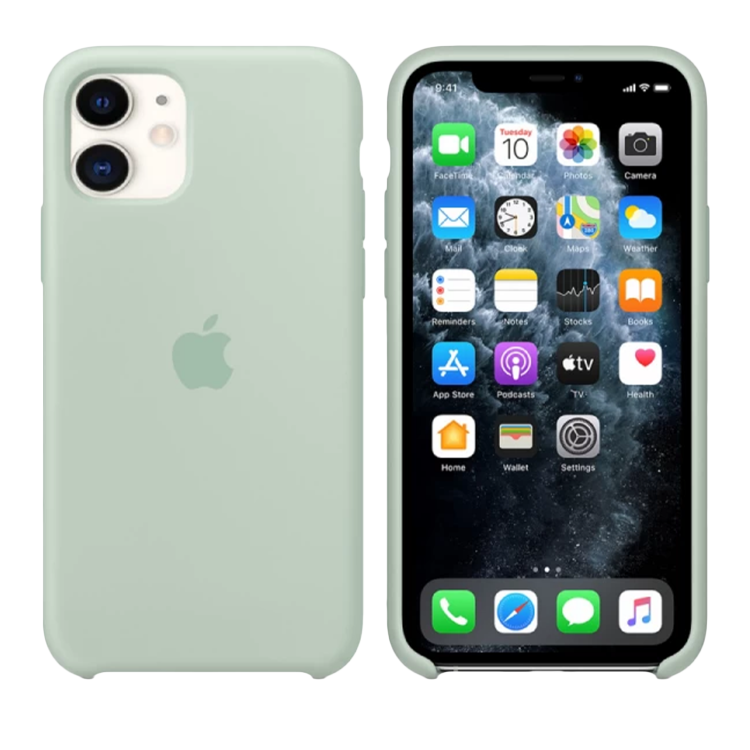 Чехол Smart Silicone Case для iPhone 11 Original (FoxConn) (Beryl)