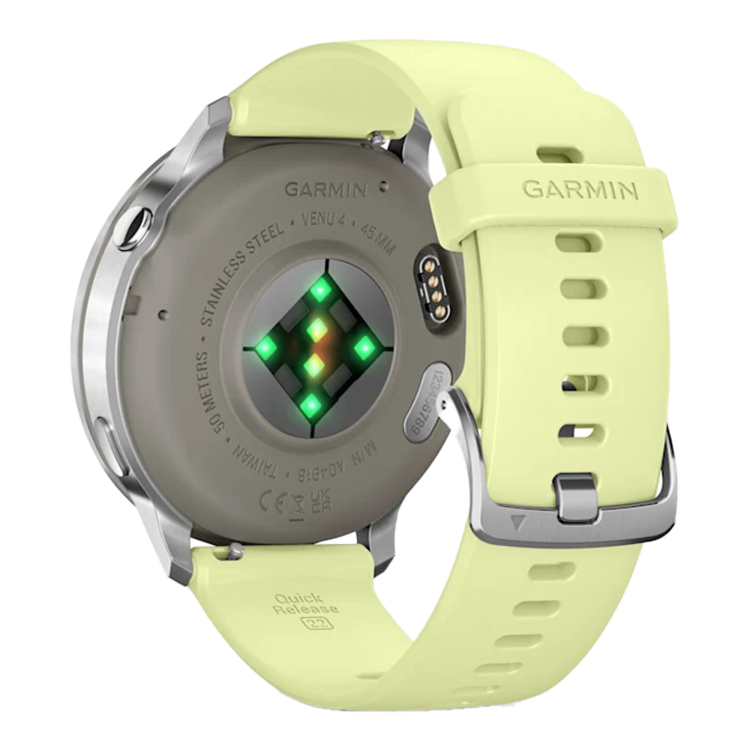 Garmin Venu 4 45mm Silver with Citron Silicone band (010-03014-02)