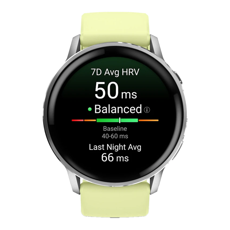 Garmin Venu 4 45mm Silver with Citron Silicone band (010-03014-02)