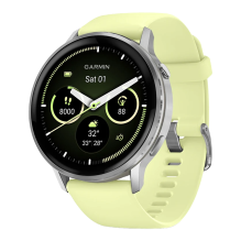 Garmin Venu 4 45mm Silver with Citron Silicone band (010-03014-02)