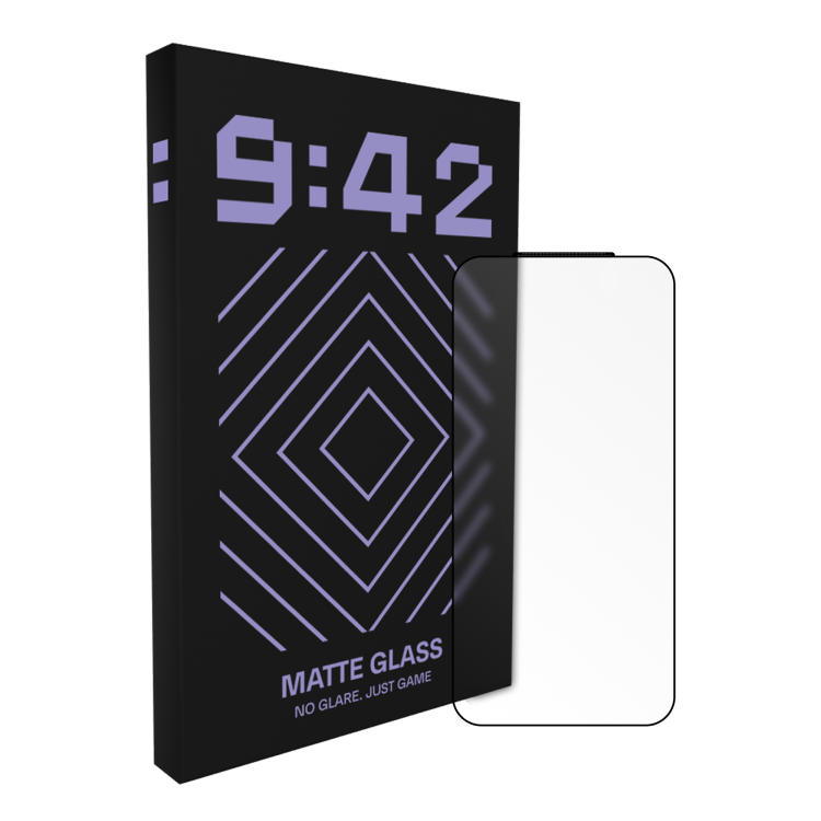 Захисне скло 9:42 Matte для iPhone 16 Plus/15 Plus/14 Pro Max