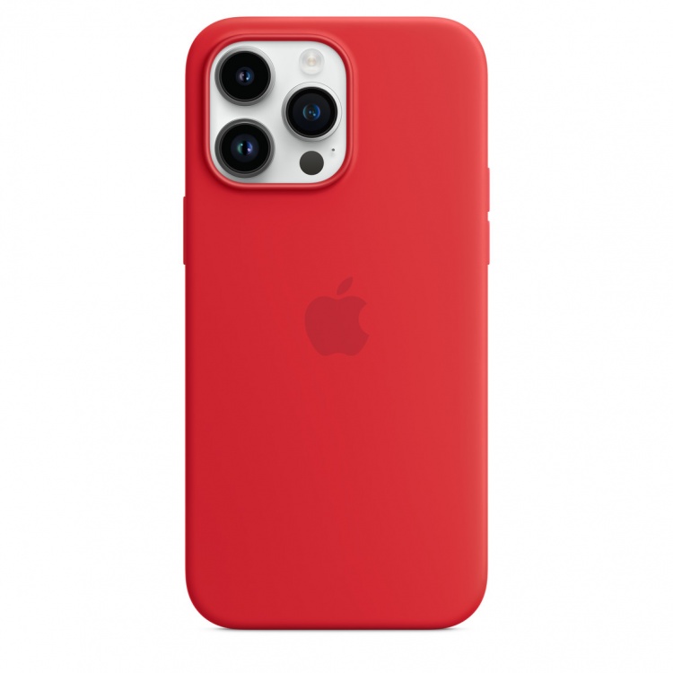 Чехол Apple Silicone Case для iPhone 14 Pro with MagSafe (Red)