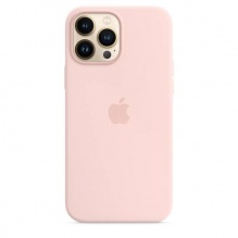 Silicone Case with MagSafe and Animation для iPhone 13 Pro Max (FoxConn) (Chalk Pink)