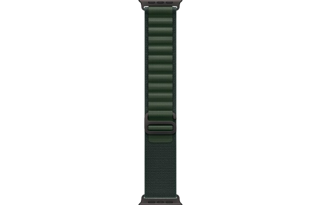 Apple Watch Ultra 2 49mm Black Titanium Case with Dark Green Alpine Loop (Large) 2024 (MX4T3)