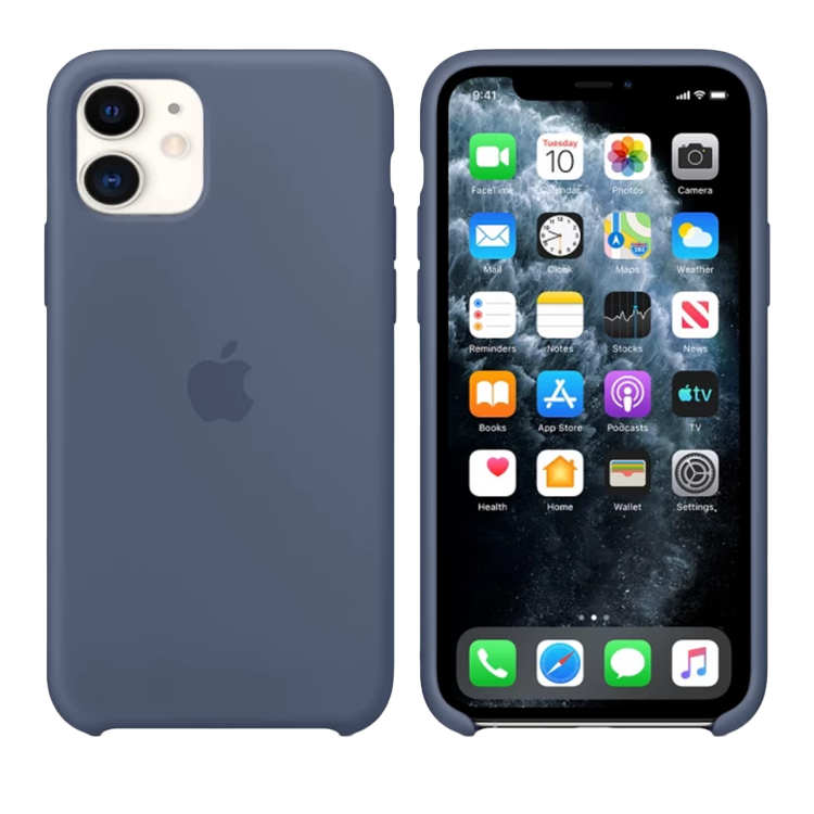 Чехол Smart Silicone Case для iPhone 11 Original (FoxConn) (Alaskan Blue)