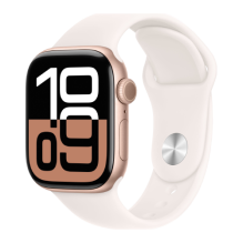 Apple Watch Series 10 GPS 46mm Rose Gold Aluminium Case with Light Blush Sport Band - M/L (MWWU3) бу (Как Новый)