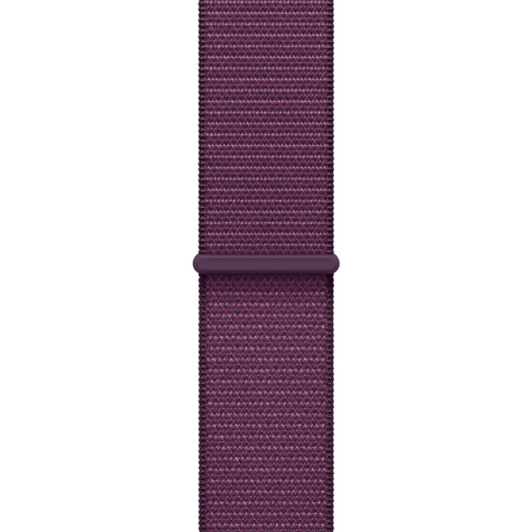 Apple Watch Series 10 46mm Rose Gold Aluminum Case with Plum Sport Loop (MWWV3)
