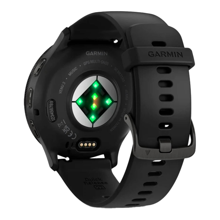 Garmin Venu 4 45mm Slate with Black Silicone Band and Brown Leather Band (010-03014-03)