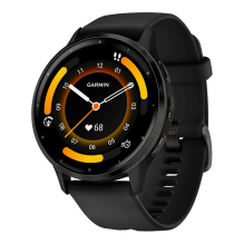 Garmin Venu 4 45mm Slate with Black Silicone Band and Brown Leather Band (010-03014-03)
