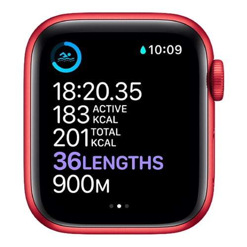 Apple Watch Series 6 44mm PRODUCT(RED) Aluminum Case with Red Sport Band (M00M3) бу