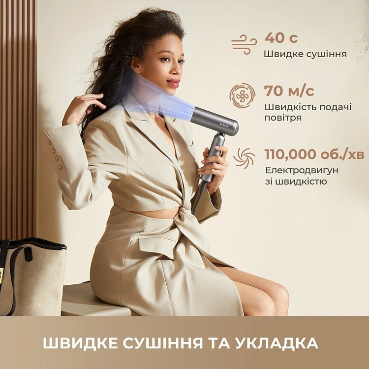 Фен-стайлер Dreame Pocket Pro 3in1 (Grey) (AHD51PRO_G) Фен-стайлер Dreame Pocket Pro 3in1 (Grey) (AHD51PRO_G)