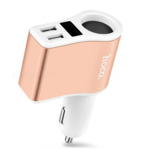 Прикурювач Hoco Z10 Digital Display 2xUSB 2.1a (White) Прикурювач Hoco Z10 Digital Display 2xUSB 2.1a (White)