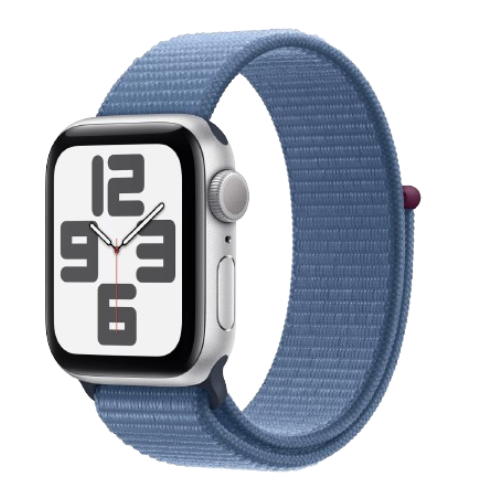 Apple Watch SE 2 40mm GPS Silver Aluminum Case with Winter Blue Sport Loop (MRE33) бу