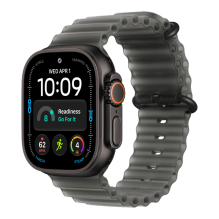 Apple Watch Ultra 4 GPS + LTE 49mm Black Titanium Case with Translucent Black Ocean Band
