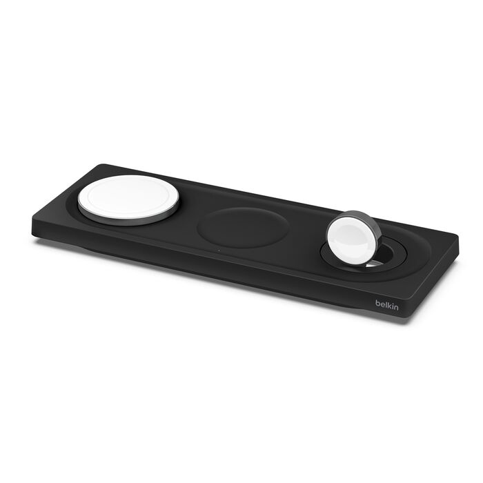 Беспроводная зарядка Belkin 3-in-1 MagSafe Wireless Stand Black (WIZ016VFBK)