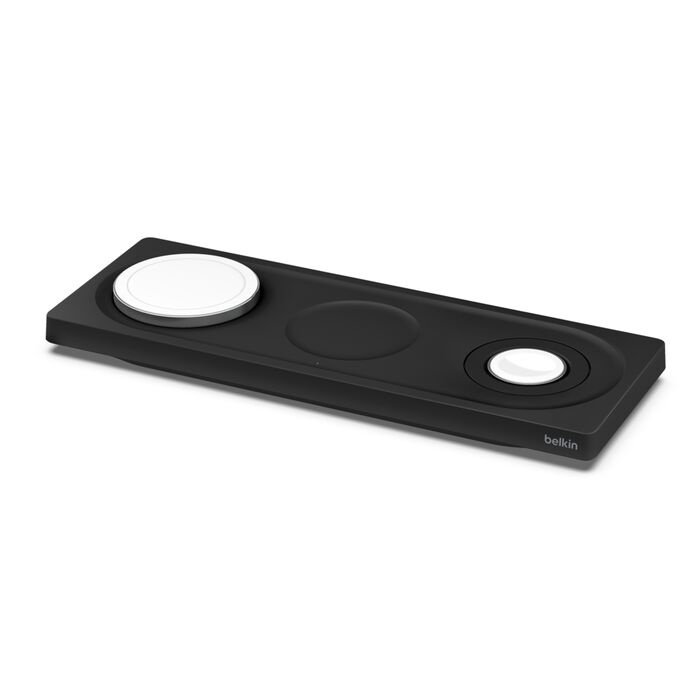 Безпровідна зарядка Belkin 3-in-1 MagSafe Wireless Stand Black (WIZ016VFBK)