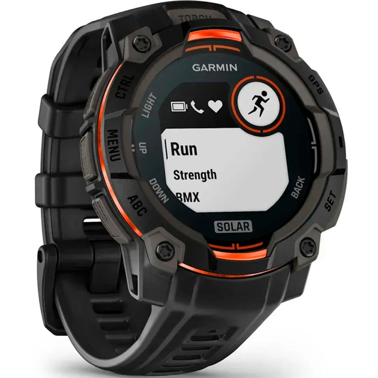 Garmin Instinct 3 45mm Solar Black with Black Band (010-02934-00)
