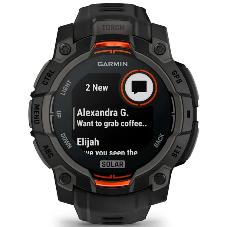 Garmin Instinct 3 45mm Solar Black with Black Band (010-02934-00)