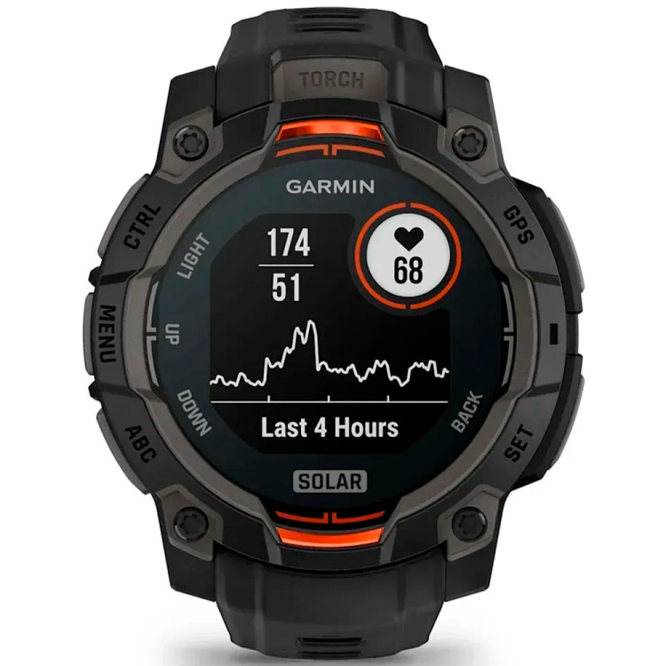 Garmin Instinct 3 45mm Solar Black with Black Band (010-02934-00)