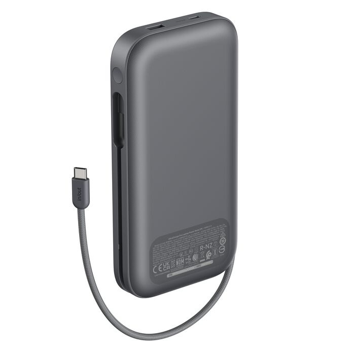 Зарядний пристрій Power Bank Belkin 27000мАh, 240W, з інтегрованим кабелем USB-C	(Charcoal) (BPB040HQCH)