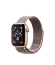 Apple Watch Series 4 GPS + Cellular 40mm Gold Aluminum Case with Pink Sand Sport Loop (MTUK2)
