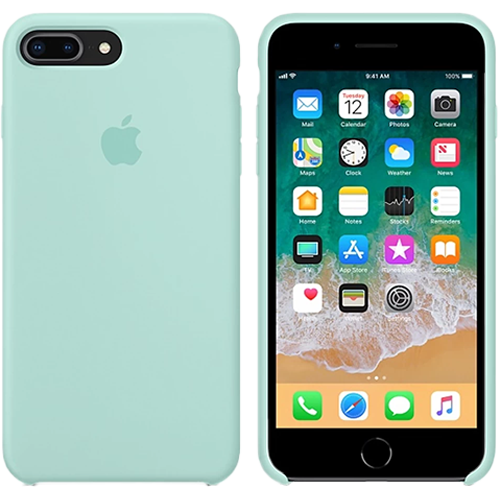 Чехол Smart Silicone Case для iPhone 7+/8+ Original (FoxConn) (Marine Green)