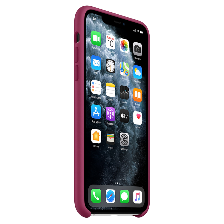 Чехол Smart Silicone Case для iPhone 11 Pro Original (FoxConn) (Pomegranate)