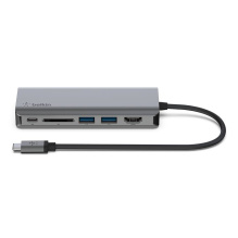Адаптер Belkin USB-C 6 в 1 Multiport Dock (AVC008BTSGY)