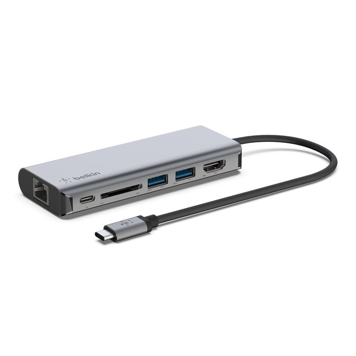 Адаптер Belkin USB-C 6 в 1 Multiport Dock (AVC008BTSGY)