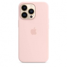 Silicone Case with MagSafe and Animation для iPhone 13 Pro (FoxConn) (Chalk Pink)