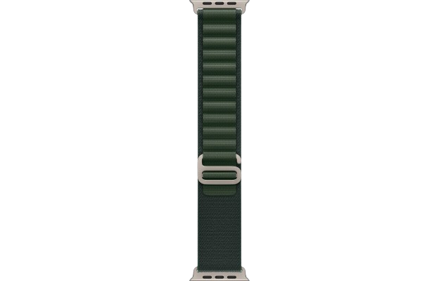 Apple Watch Ultra 2 49mm Natural Titanium Case with Dark Green Alpine Loop (Large) 2024 (MXMW3)
