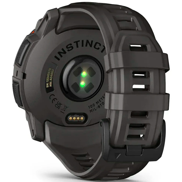 Garmin Instinct 3 50mm Solar Black with Charcoal Band (010-02935-00)