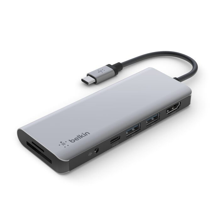 Адаптер Belkin USB-C 7 в 1 Multiport Dock (AVC009BTSGY)