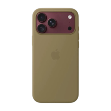 Чохол Apple Silicone Case with Magsafe для iPhone 18 Pro Olive (MK8V4)
