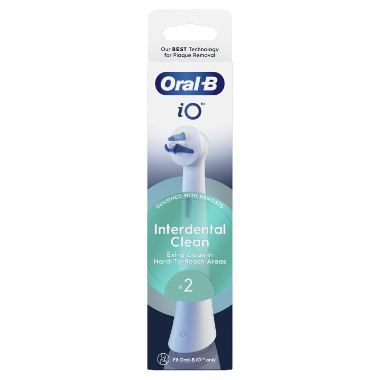 Насадки для електричної зубної щітки Braun Oral-B iO RB TG-2 Interdental Clean White (2)