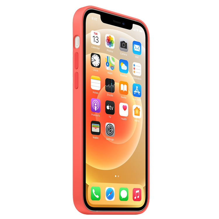 Чехол Silicone Case для iPhone 12/12 Pro (FoxConn) (Pink Citrus)