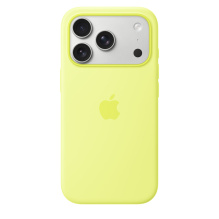 Чохол Apple Silicone Case with Magsafe для iPhone 17 Pro Neon Yellow (MGFF4)