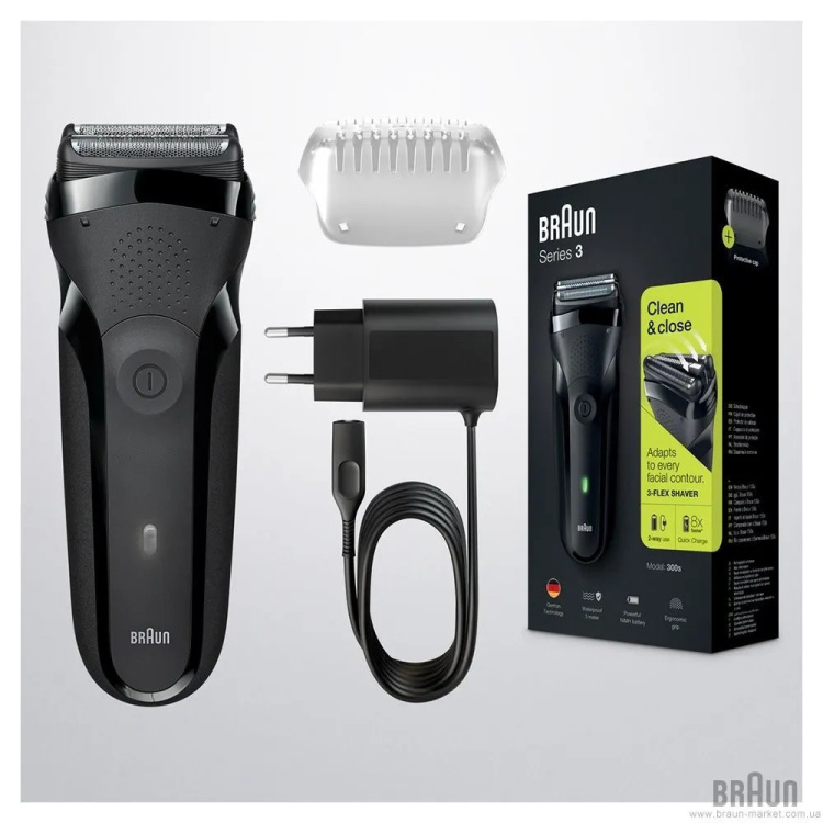 Электрическая бритва Braun Series 3 (300BT) (Black)