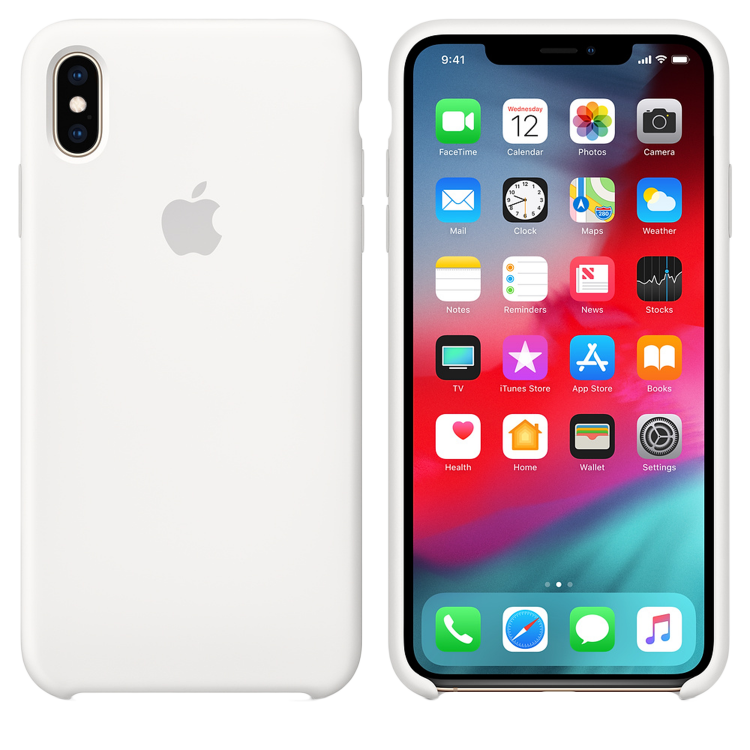 Чехол Smart Silicone Case для iPhone Xs Max Original (FoxConn) (White)