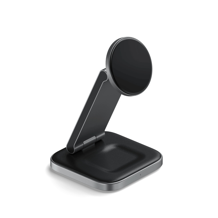 Беспроводная зарядка Satechi 3-in-1 Foldable Qi2 Space Gray (ST-Q31FM-EA)