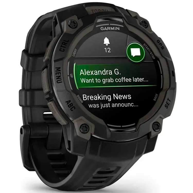 Garmin Instinct 3 45mm AMOLED Black with Black Band (010-02936-00)