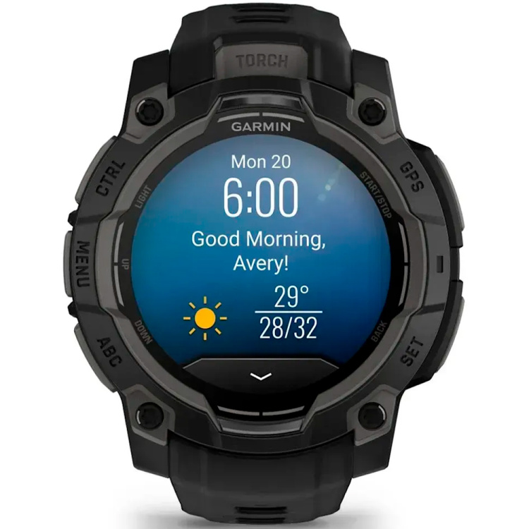 Garmin Instinct 3 45mm AMOLED Black with Black Band (010-02936-00)